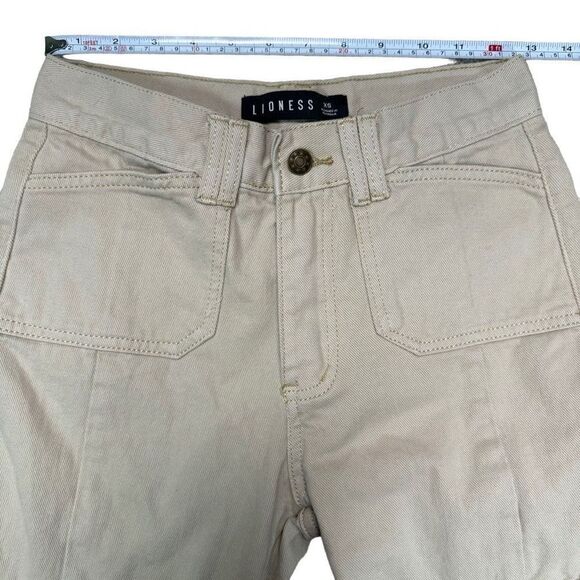 Lioness Cargo Jeans Beige/Khaki Women’s Size XS - Picture 7 of 8